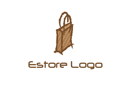 grunge shopping logo