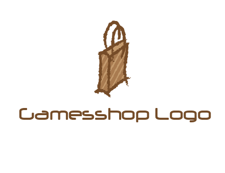 grunge shopping logo