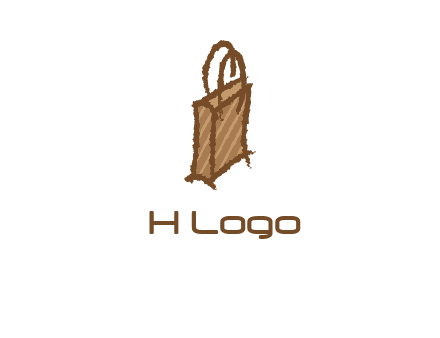 grunge shopping logo