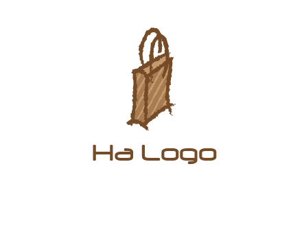 grunge shopping logo