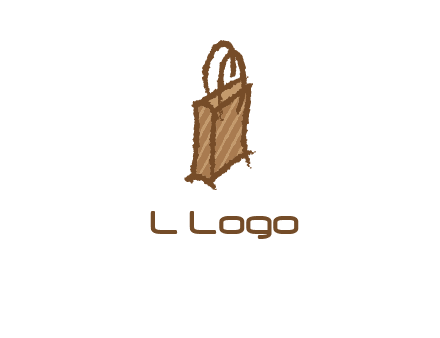 grunge shopping logo