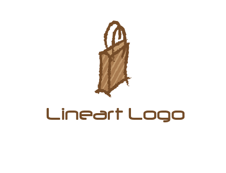 grunge shopping logo