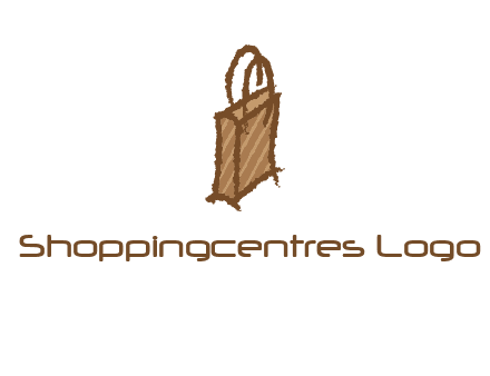 grunge shopping logo