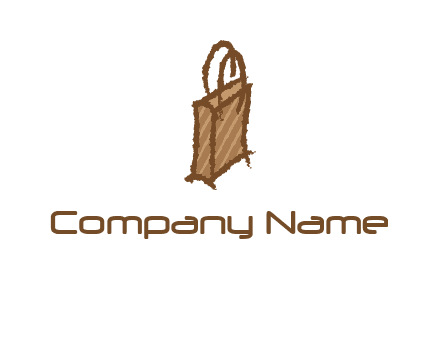 grunge shopping logo