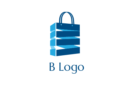 3D shopping logo