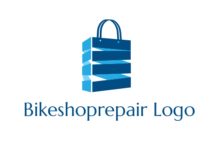 3D shopping logo