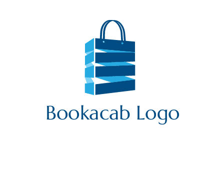 3D shopping logo