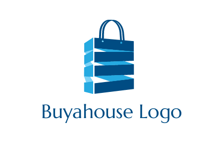 3D shopping logo