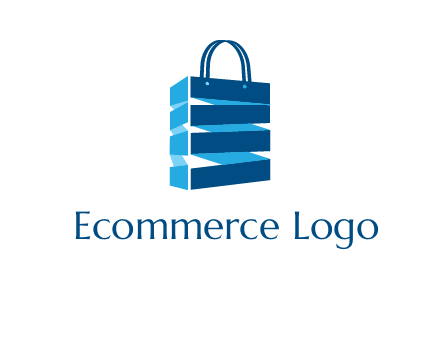 3D shopping logo