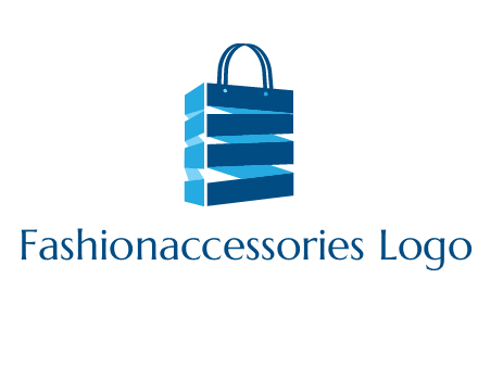 3D shopping logo