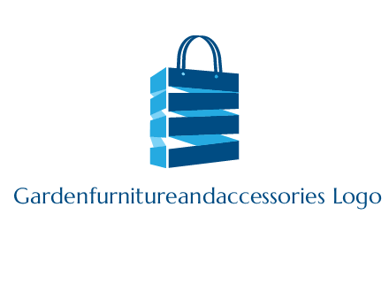 3D shopping logo