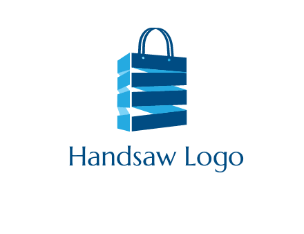 3D shopping logo