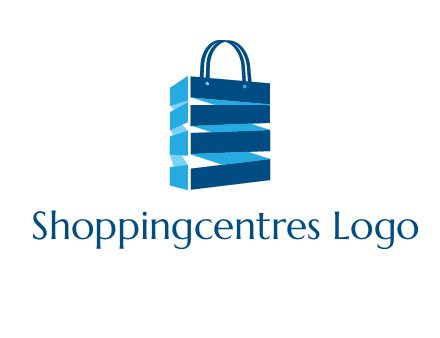 3D shopping logo