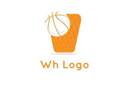 ball in basket logo