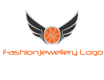 basketball with wings logo