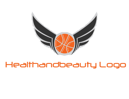 basketball with wings logo