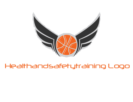 basketball with wings logo