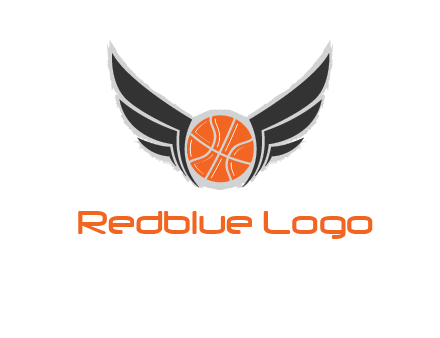 basketball with wings logo