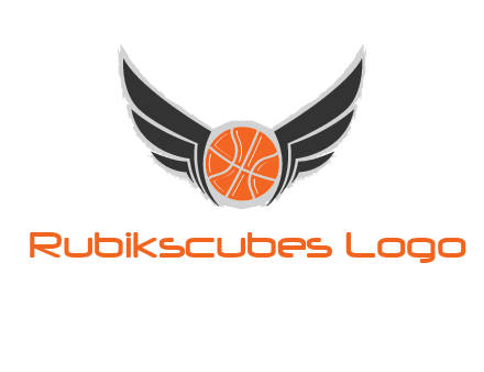 basketball with wings logo