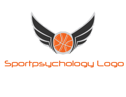 basketball with wings logo