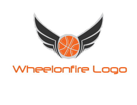 basketball with wings logo