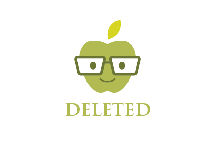 apple with glasses logo