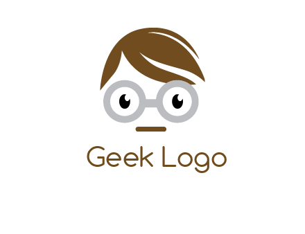 geek head logo