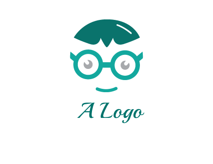 smiling face with glasses logo