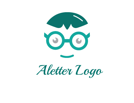 smiling face with glasses logo