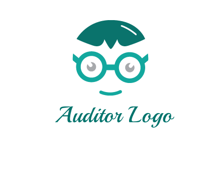smiling face with glasses logo