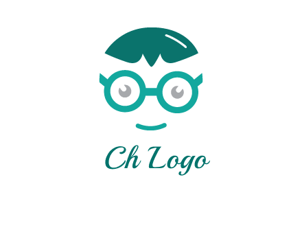 smiling face with glasses logo