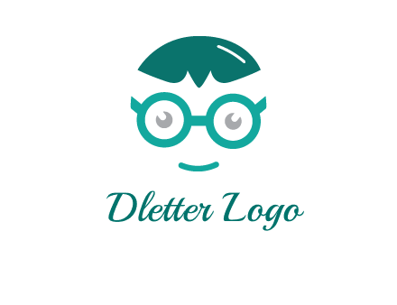 smiling face with glasses logo