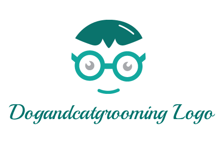 smiling face with glasses logo