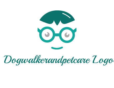 smiling face with glasses logo