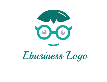 smiling face with glasses logo