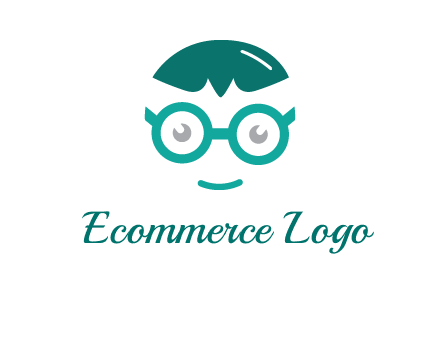 smiling face with glasses logo