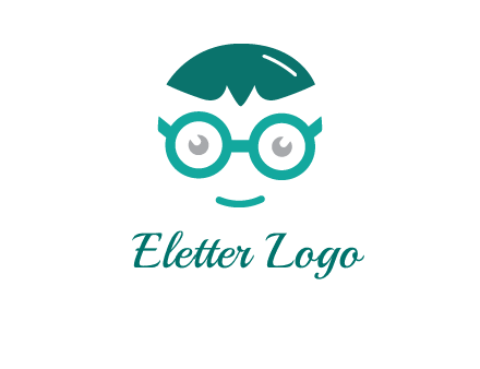 smiling face with glasses logo