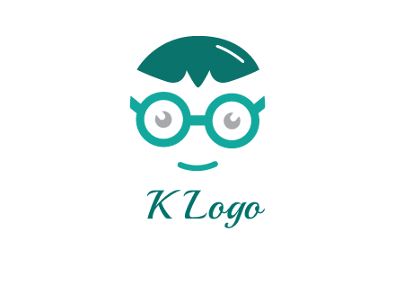 smiling face with glasses logo