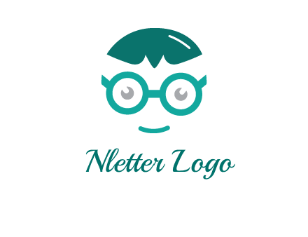 smiling face with glasses logo