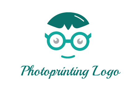 smiling face with glasses logo