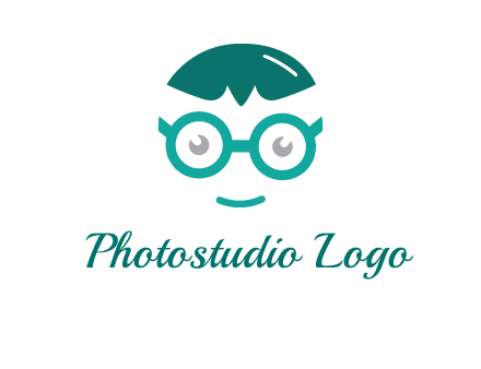 smiling face with glasses logo