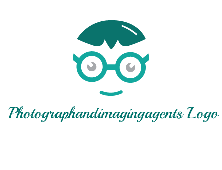 smiling face with glasses logo