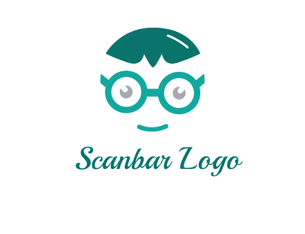 smiling face with glasses logo