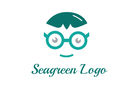 smiling face with glasses logo