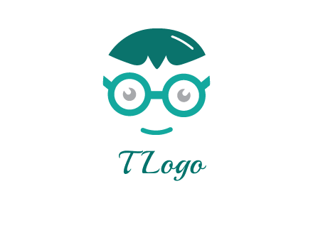 smiling face with glasses logo