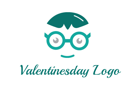 smiling face with glasses logo