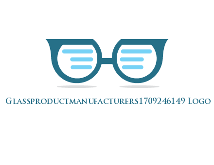 text in glasses logo