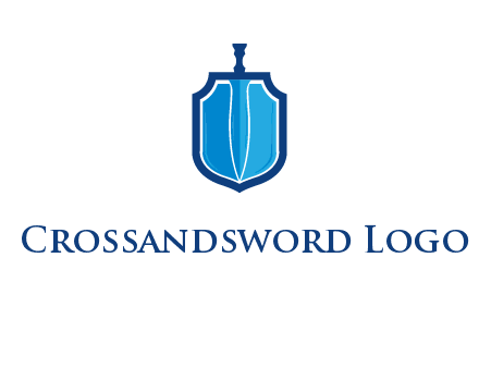 sword with shield logo