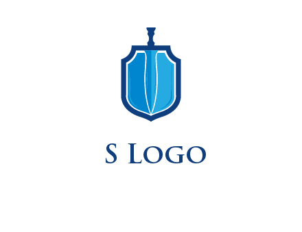 sword with shield logo