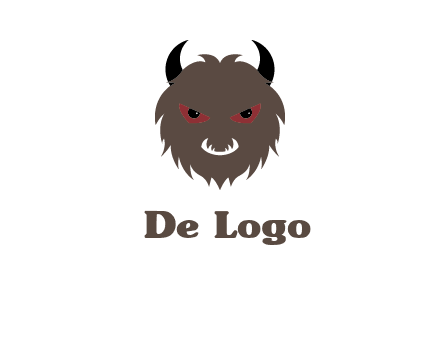 Minotaur icon or demon face logo